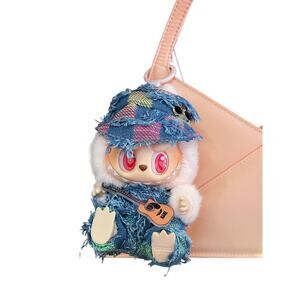 Handmade Labubu Denim Outfit w/ Guitar & Sunglasses Hat – Outfit Only